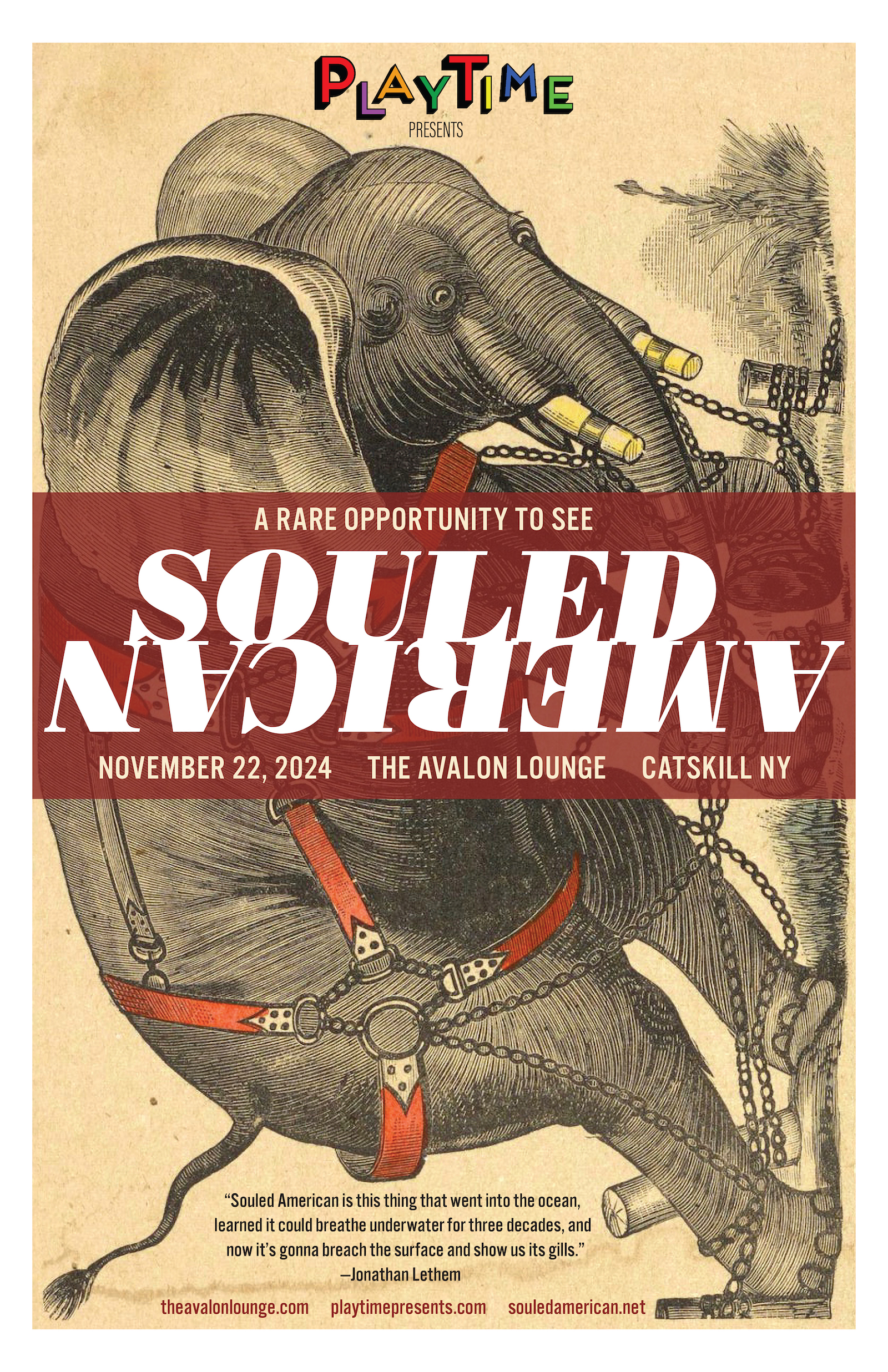 Souled American, November 22 @ 8pm, The Avalon Lounge, Catskill NY